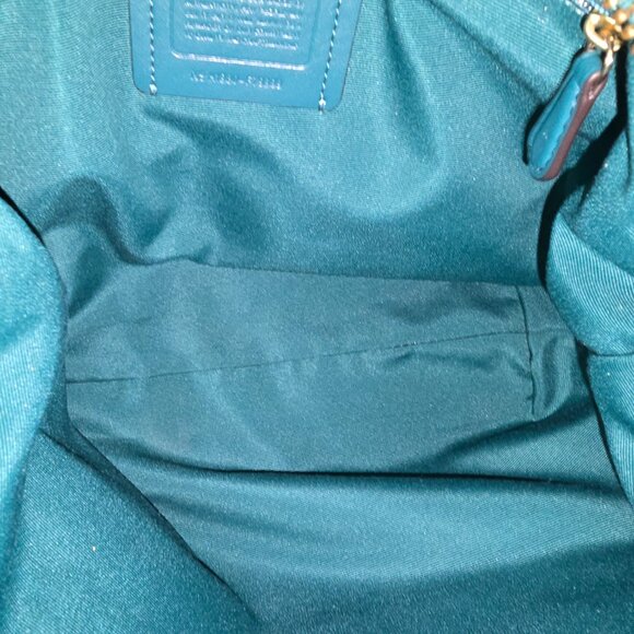 Coach Prairie Satchel in Viridian Green & Matching Wallet - Picture 8 of 15